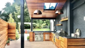 Designing a small outdoor kitchen